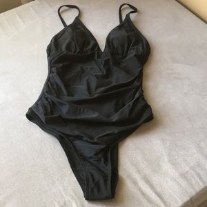 Black one piece swimsuit